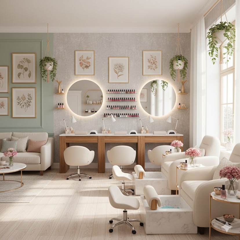 Luxury Nail Salon Interior